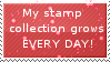 My stamp collection grows EVERY DAY!