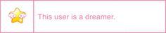 This user is a dreamer.