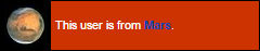 This user is from Mars.