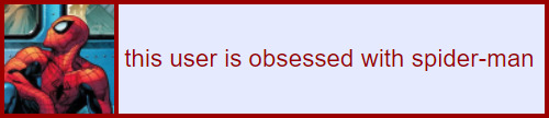 this user is obsessed with spider-man