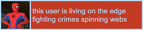 this user is living on the edge fighting crimes spinning webs