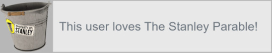 This user loves The Stanely Parable!